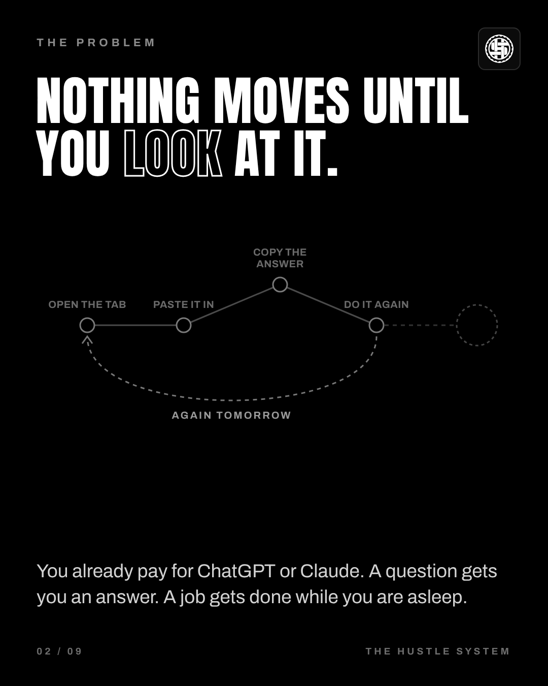 Nothing moves until you look at it